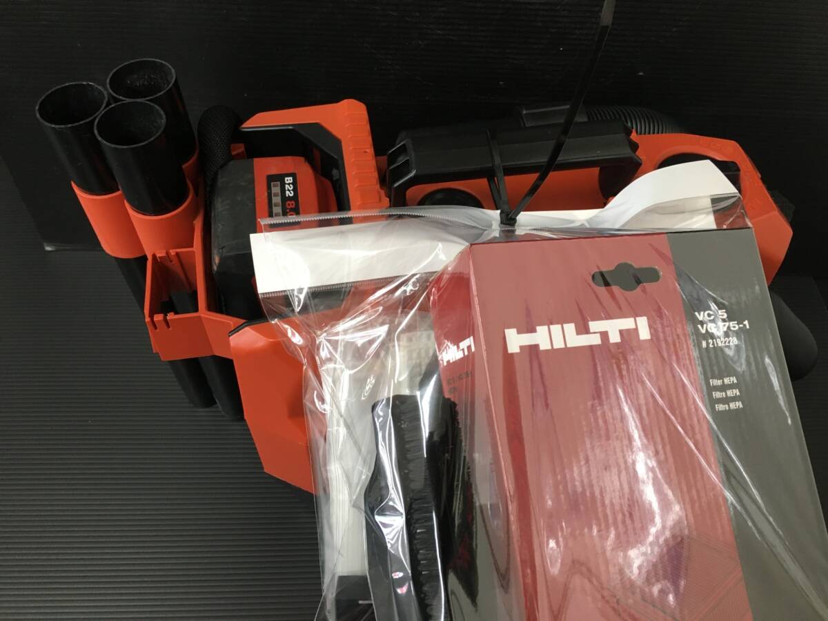 【中古品】★HILTI 充電式バキュームクリーナー VC75-1-A22 バッテリー2個　ITBKH3KS8KF1_画像3