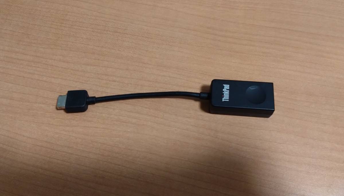 【中古】Lenovo ethernet adapter X2SG (イーサネットアダプター) イーサネット拡張ケーブル 有線LANの画像1