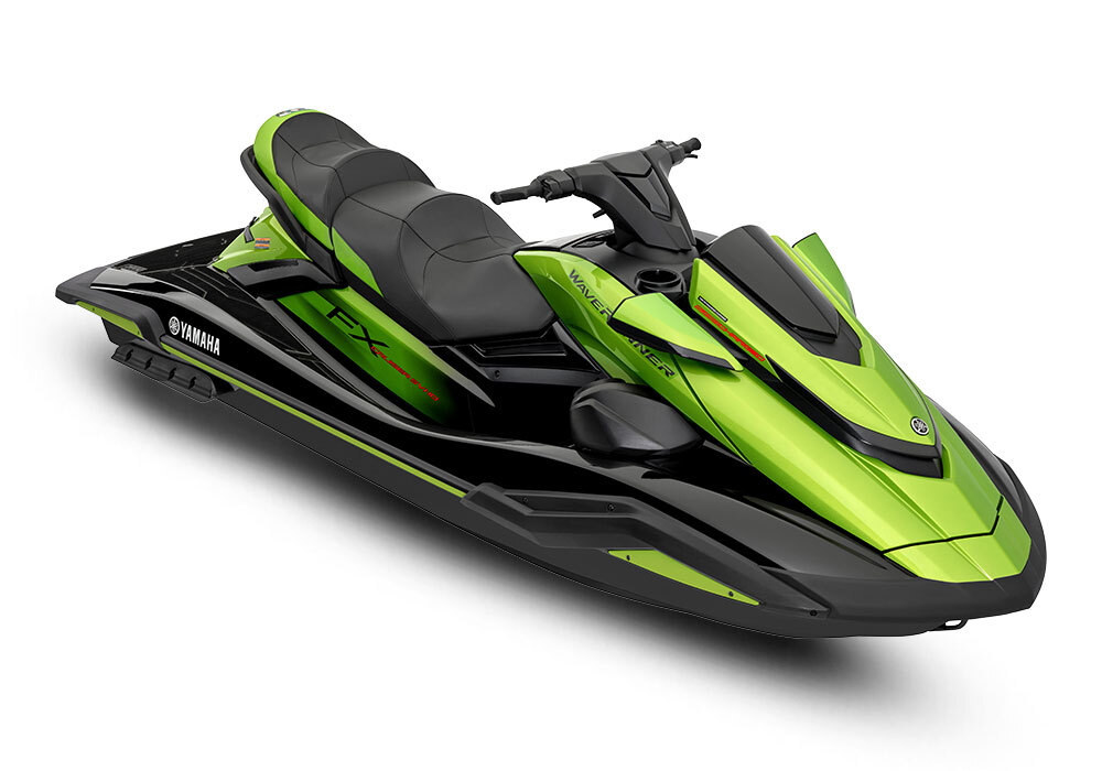 YAMAHA FXクルーザー SVHO ブラック/アシッドグリーン オーディオ有 2024モデル 新艇 未登録 即納可能 ジェットスキー 水上バイクの画像1