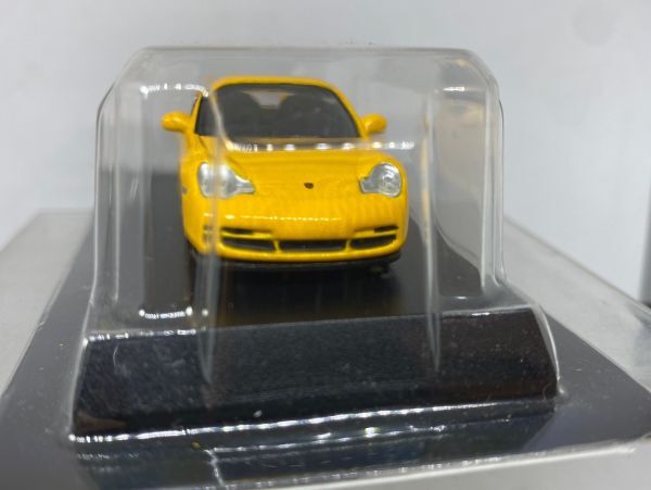 京商 KYOSHO 1/64 PORSCHE 911 GT3 ポルシェ 黄色 ウイング初期歪み_画像3
