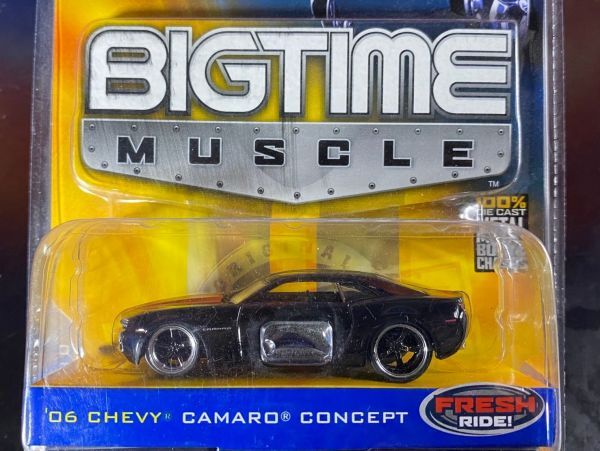 Jada toys ジャダ 1/64 BIGTIME MUSCLE 06 CHEVY CAMARO CONCEPT シェビー カマロ コンセプト 黒_画像1