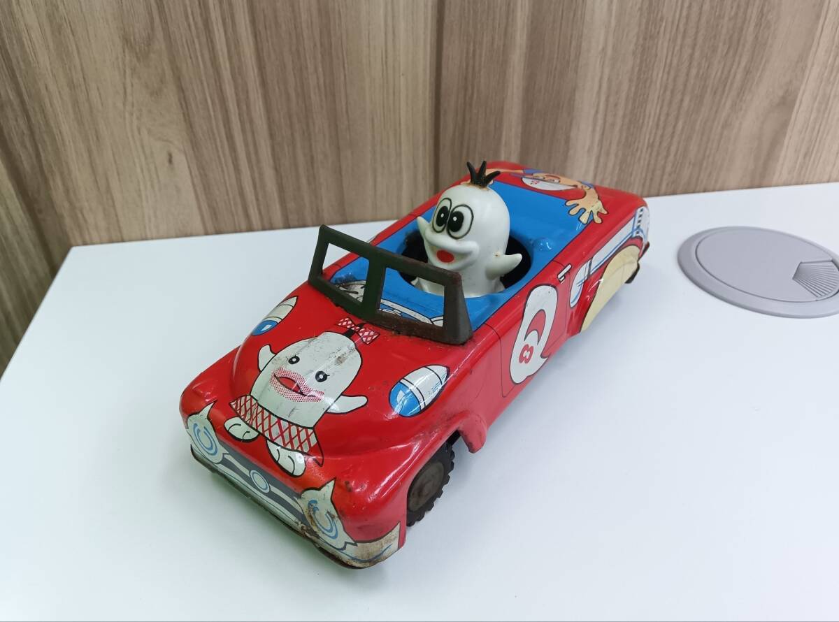 コレクター放出品 オバケのQ太郎 ブリキ 車 レトロ おばけ お化け Q太郎 玩具 アンティーク ◆3の画像1