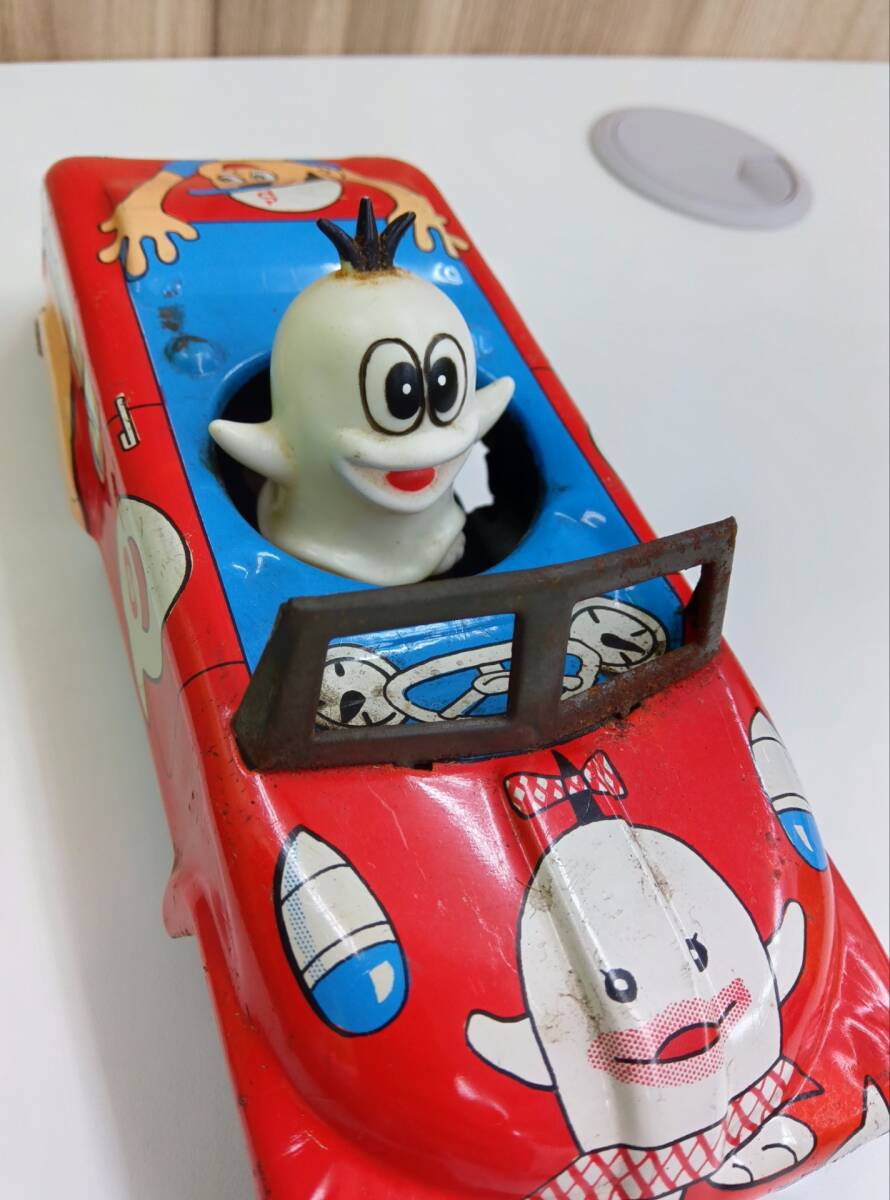 コレクター放出品 オバケのQ太郎 ブリキ 車 レトロ おばけ お化け Q太郎 玩具 アンティーク ◆3の画像7