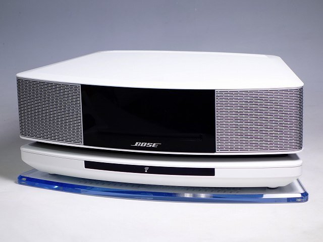 K04167【BOSE ボーズ】Wave music system IV ウェーブミュージックシステム CD AM/FMラジオ Sound Touch pedestal 台座 アンテナ リモコンの画像1