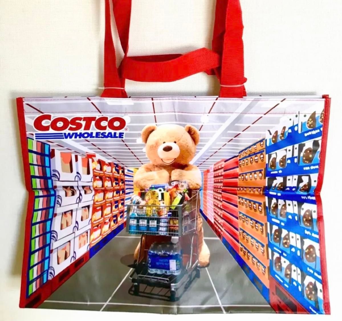 コストコ　エコバッグ　ショッピングバッグ　バッグ　海外限定　可愛い　熊さん　熊　大人気　