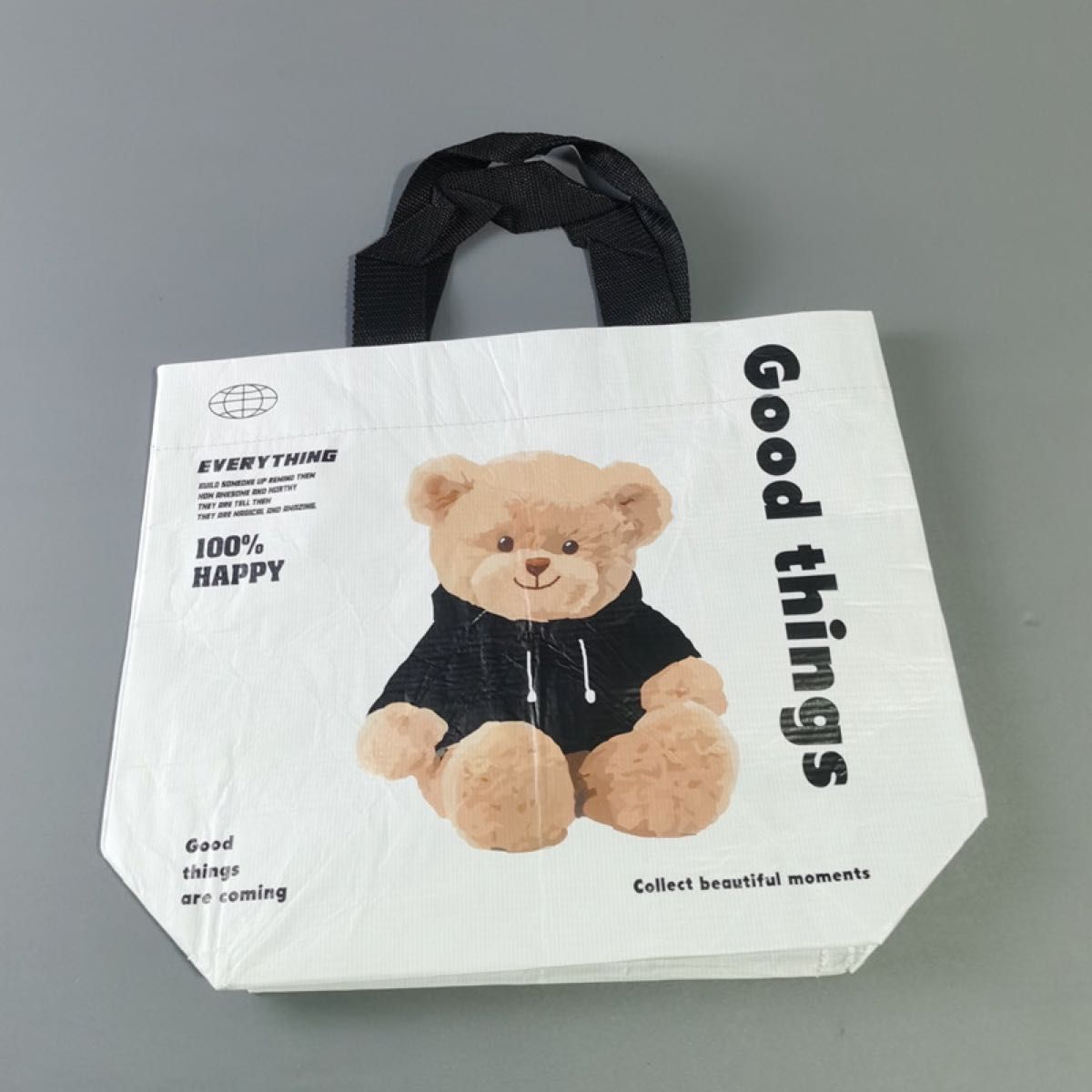 エコバッグ　バッグ　ショッピングバッグ　トートバッグ　海外限定　可愛い　熊さん　熊　くま　クマ　二枚セット