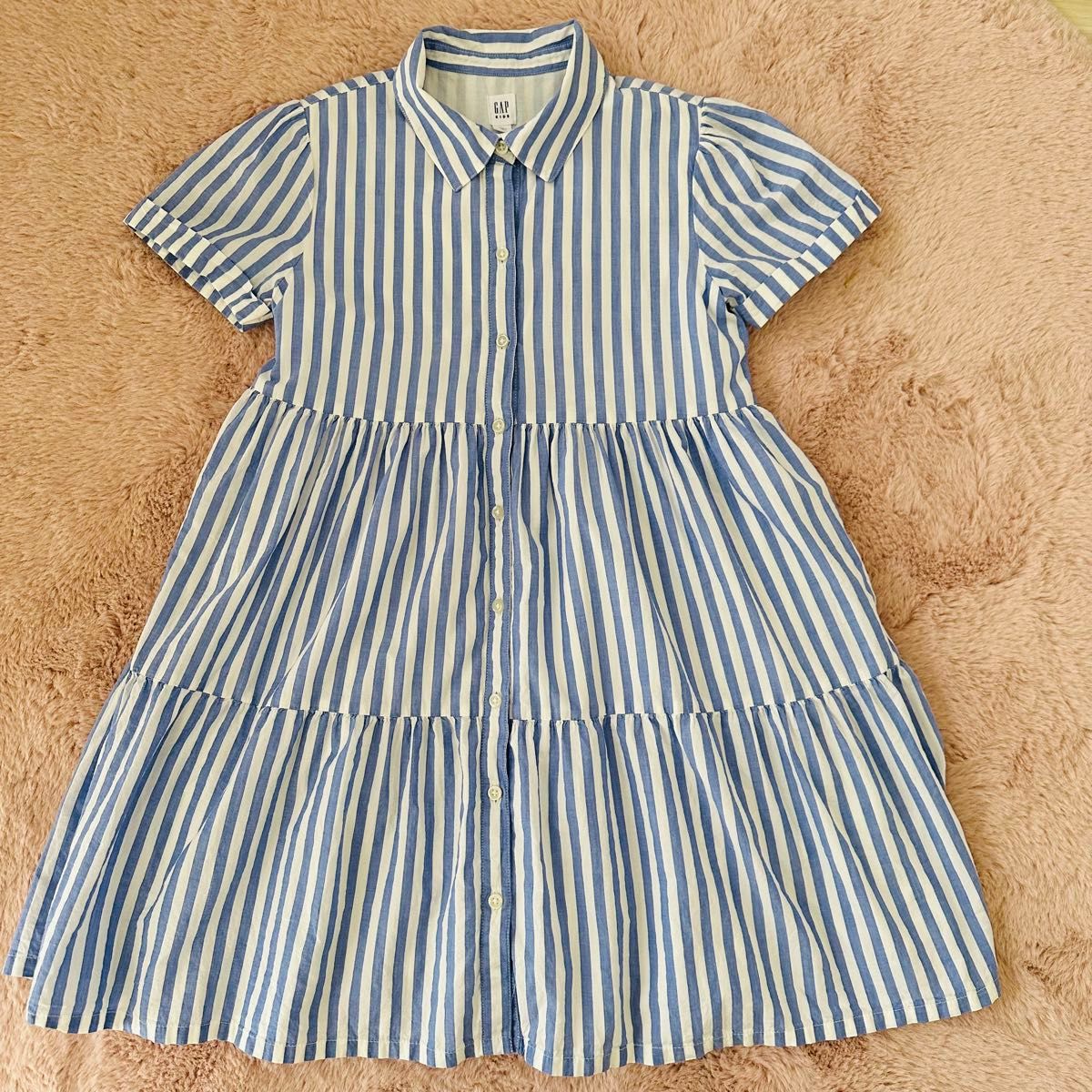 GAP KIDS ストライプコットン半袖ワンピース　140サイズ　ギャップキッズ　子供服