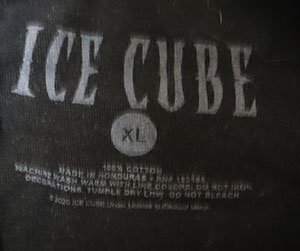 ST2ヒップホップTシャツUNKNOWNアメリカ古着アイスキューブTシャツICE CUBE黒系TシャツXLビッグサイズHIPHOPラップTシャツ_画像4