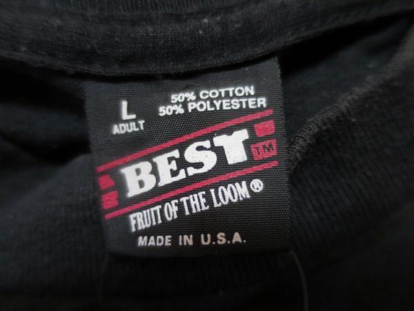 UST20ベストBESTフルーツFRUIT OF THE LOOMアメリカ製ポケットTシャツ黒TシャツLショップTシャツMARK'Sオールド＆レトロ_画像5