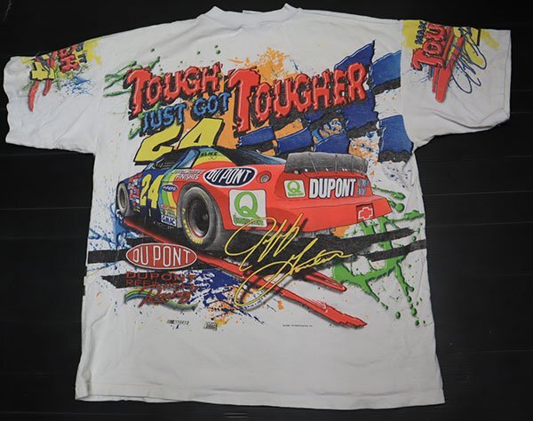 ST34チェイサーCHASEアメリカ古着アメリカ製レーシングTシャツL両面プリントTシャツ大判プリントJEFF GORDONジェフ・ゴードンNASCARナスカの画像6