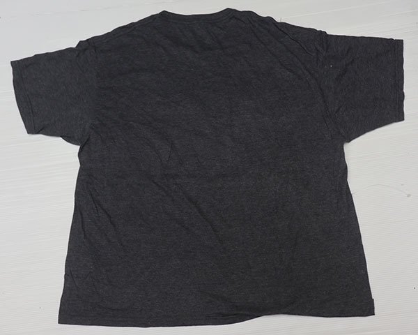 ST61ビートルズBEATLESアメリカ古着バンドTシャツXLビッグサイズROCKチャコールグレー系Tシャツ/ビンテージかすれプリント加工ロックTの画像2