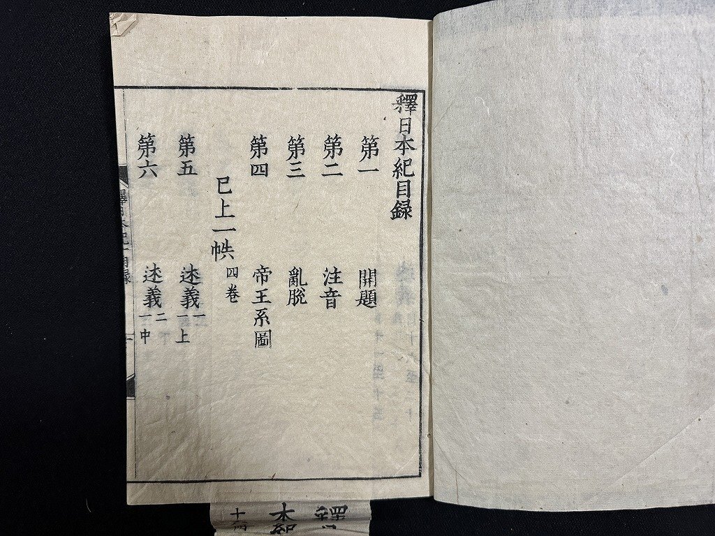 w∞6 江戸期 卜部兼永著 釈日本紀 全28巻15冊揃い 木版 和本 古書 / E03の画像3