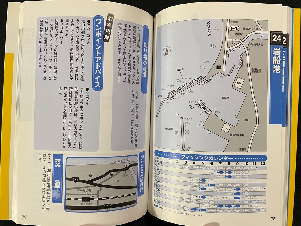 ｊ∞　新潟ファミリーフィッシング　エアリアマップ＆アクセスマップ付き　1999年初版第1刷　新潟日報事業社/B02_画像3