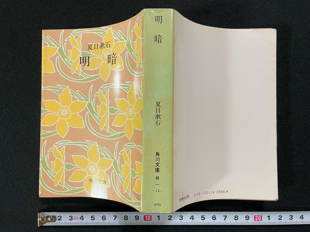 ｊ∞*　明暗　著・夏目漱石　昭和57年改版20版　角川書店　角川文庫/B50_画像1