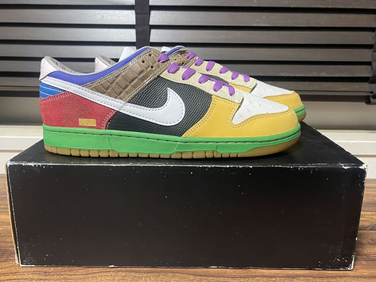 2005年製 226足限定 デッドストック NIKE DUNK LOW SOLE COLLECTOR COWBOY SPECIAL 312229-911 US10 JP28 ダンク SB travis jordan supremeの画像5