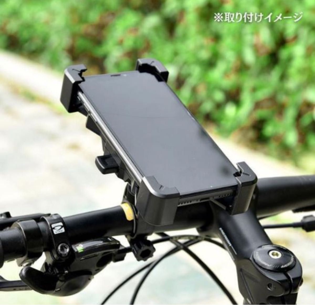 バイク スマホホルダー 自転車 振れ止め 脱落防止 スマホ 携帯 ナビ ３６０°