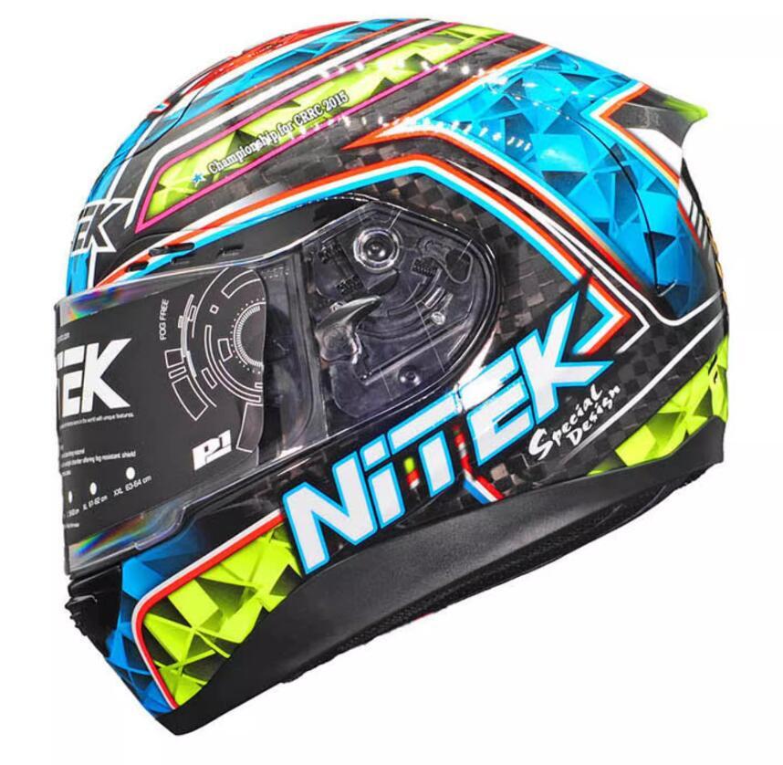 [ трудно найти ]NiTEK P1 12K полностью карбоновый full-face шлем!