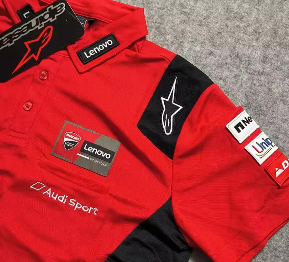 【セール】春夏モデル 新品 DUCATI MotoGP polo シャツ ワッペン多数_画像5