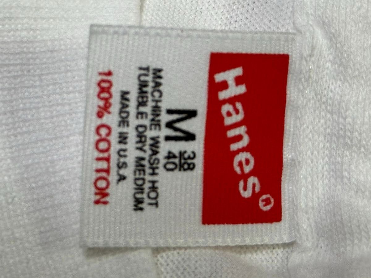 hanes Tシャツ プリントTシャツ　カットソー　半袖　白　Mサイズ　ヘインズ