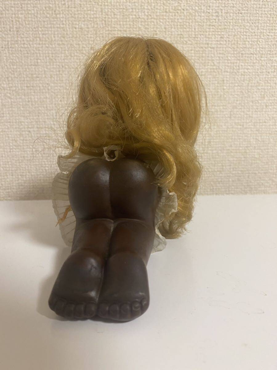 昭和レトロ 女の子の人形 黒人 くろんぼ 金髪 ヌード ソフビ かわいい セクシーの画像4