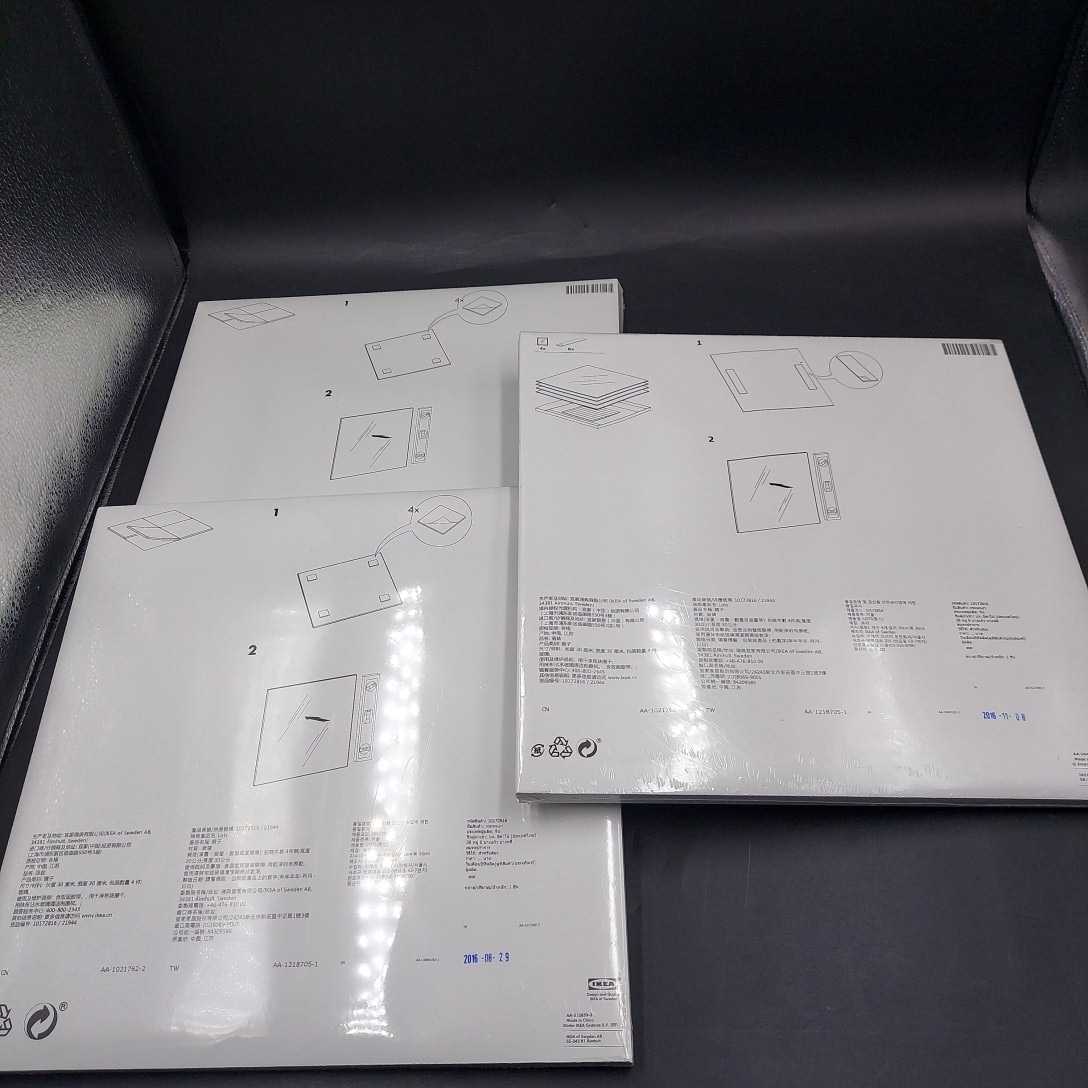 ★送料最下部に記載★ 未使用品 IKEAミラーLOTS 4枚×3セットの12枚  30cm×30cmの画像4
