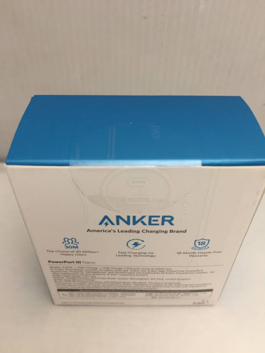 * нераспечатанный Anker PowerPort III Nano якорь зарядное устройство белый *