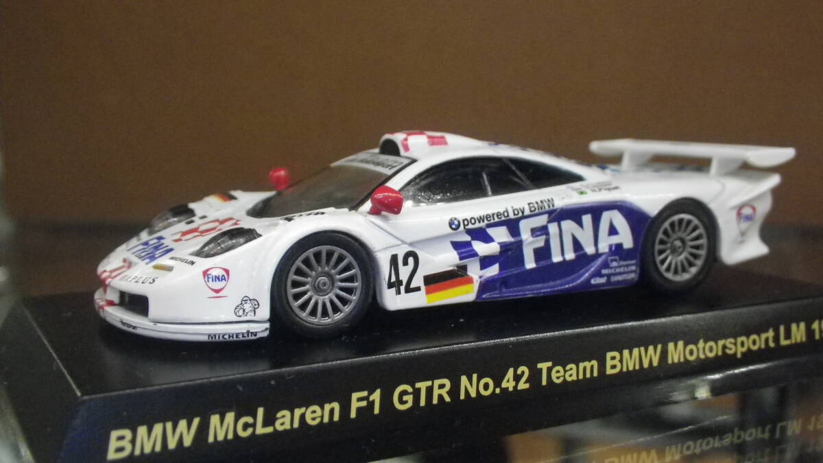 レア品！ 1/64 マクラーレンＦ１ ＧＴＲ Ｎｏ４２ Team BMW Motorsport LM 1997の画像2