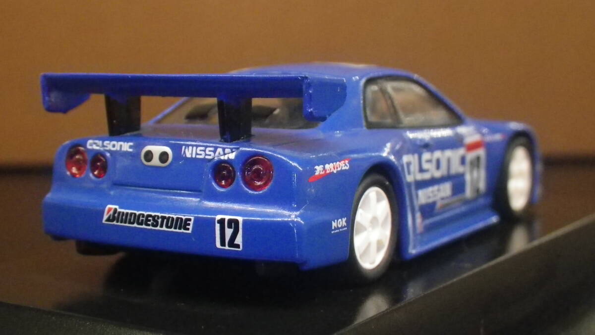 ジャンク品！ 1/64 カルソニック ミニカー コレクション スカイラインＧＴ-Ｒ（ＢＮＲ34）1999の画像7