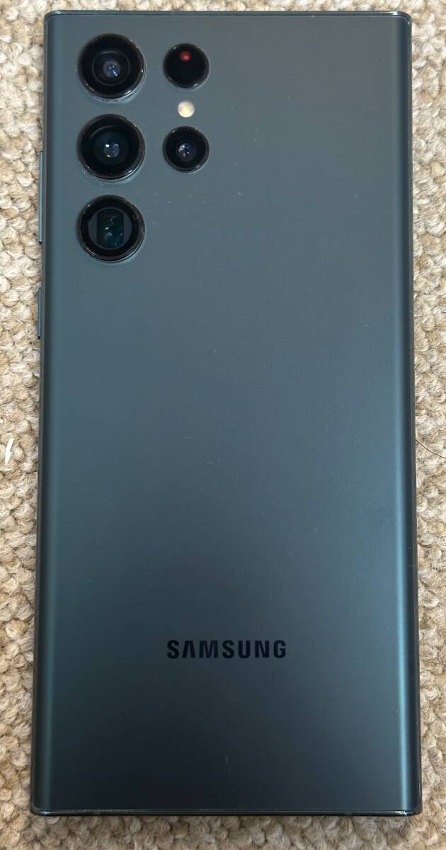 SAMSUNG Galaxy S22 Ultra 香港版 物理Dual SIM SM-S9080 グリーン 256GBケース付きの画像2