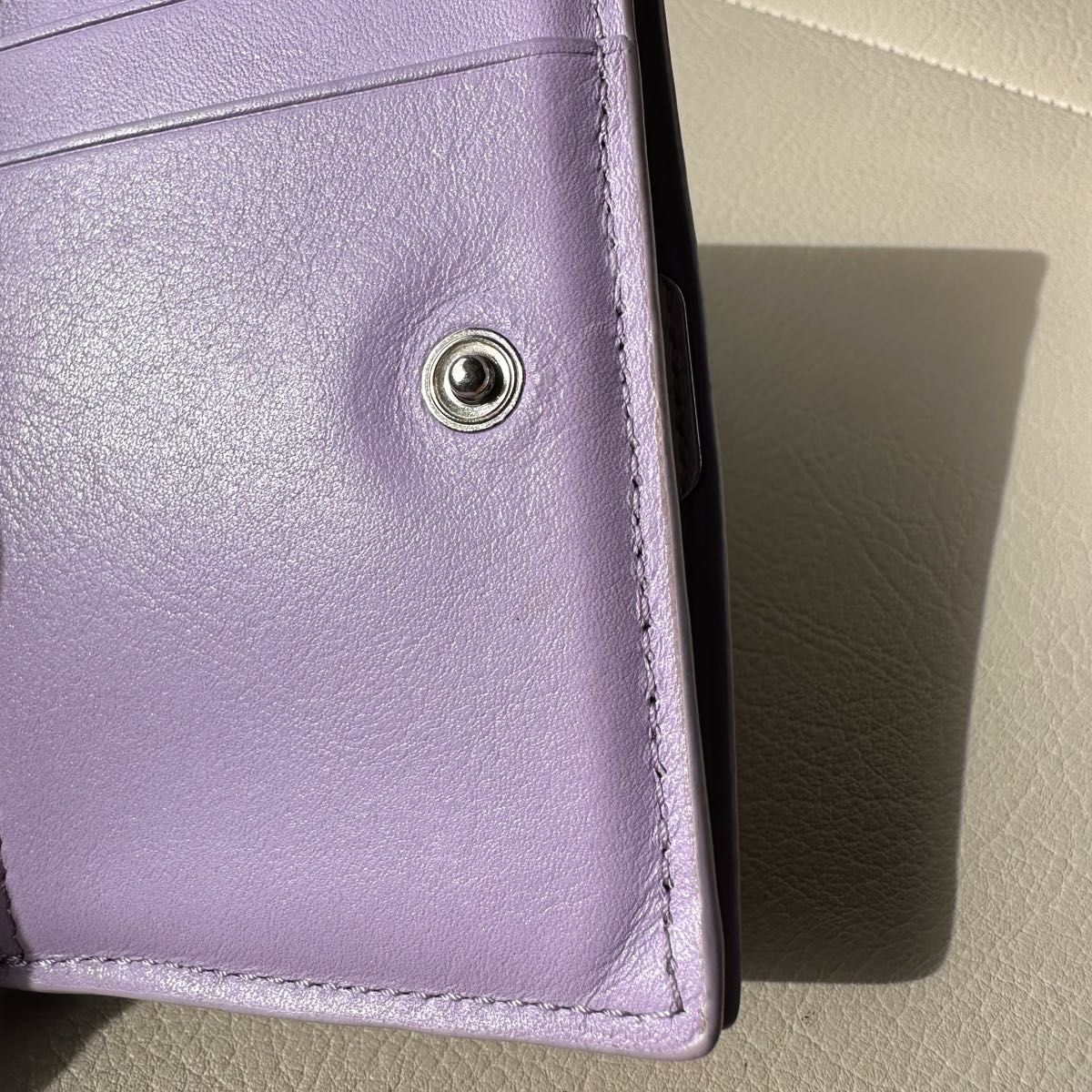 LOEWE】 アナグラムトライフォールドウォレット ライトモーヴ 3 LOEWE】 アナグラムトライフォールドウォレット ライトモーヴ 3