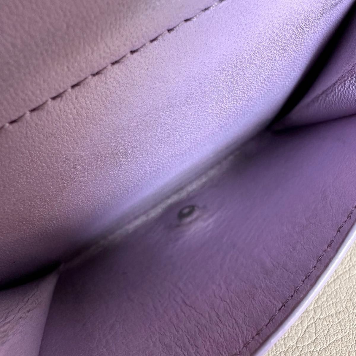 LOEWE】 アナグラムトライフォールドウォレット ライトモーヴ 3 LOEWE】 アナグラムトライフォールドウォレット ライトモーヴ 3
