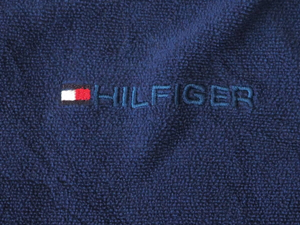 ☆送料無料☆ TOMMY HILFIGER トミーヒルフィガー USA直輸入 古着 00年代 00’s ハーフジップ フリース ジャケット メンズ XL ダークブルー_画像4