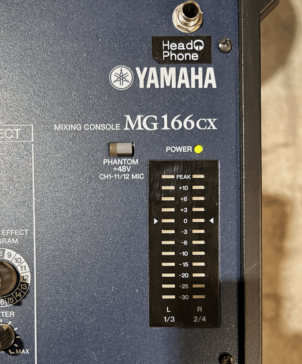 YAMAHA MG166CX中古ジャンク品！_画像2