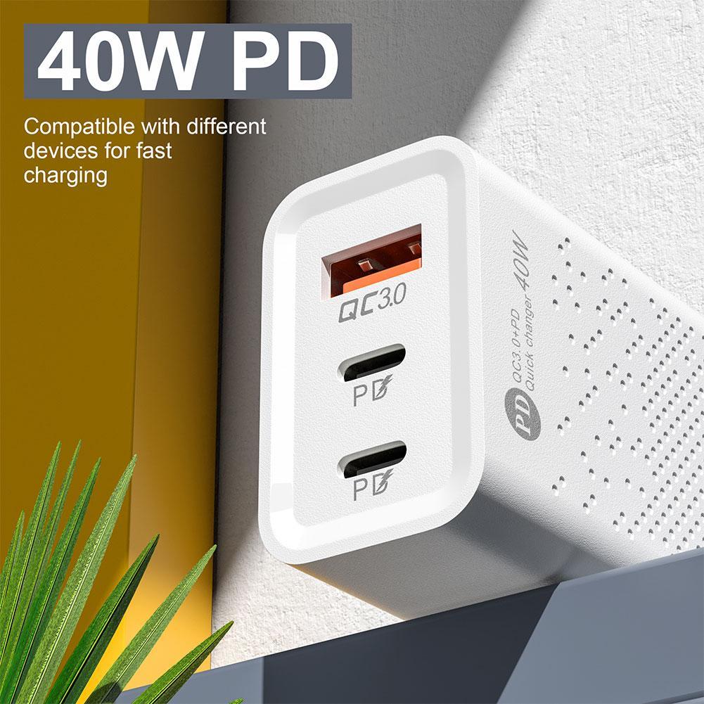 40W PD充電器 急速充電器★iPhone★Android★PD20w×2_画像1