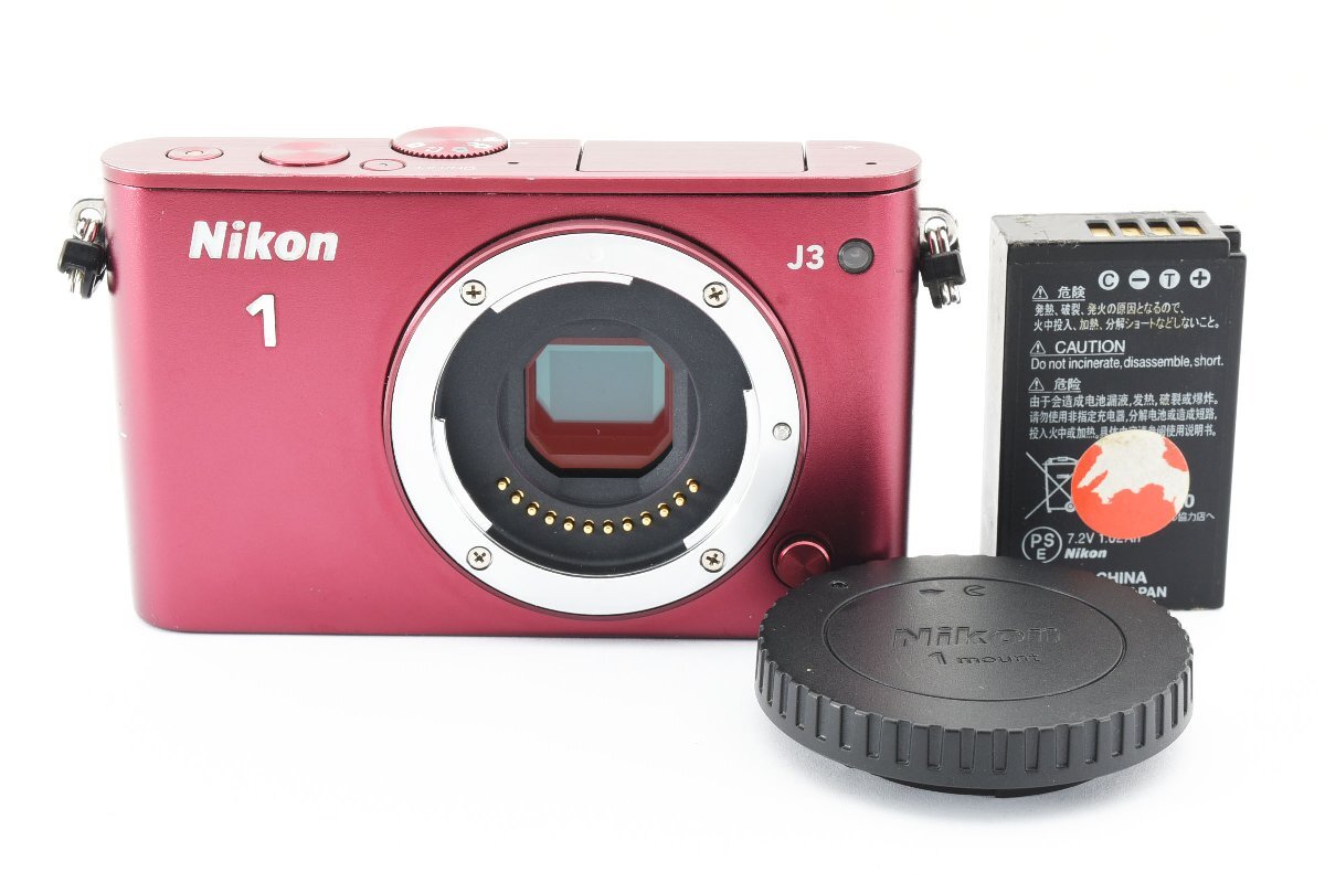 Nikon 1 J3 レッド ボディ 液晶黄変の画像1