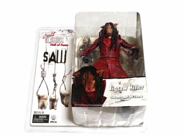 ■新品未開封品 SAWⅢ ジグソウ・キラー NECA ネカ カルトクラシックス Hall of Fame 3 Jigsaw Killer フィギュア 23の画像1