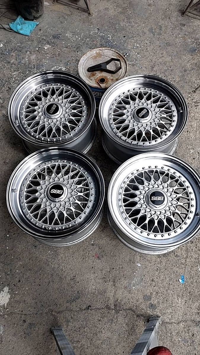 BBS RS 17×8.0(0)5/114.3 2本 17×9.0(19)5/114 .3 2本 美品 売切 当時物 の画像1