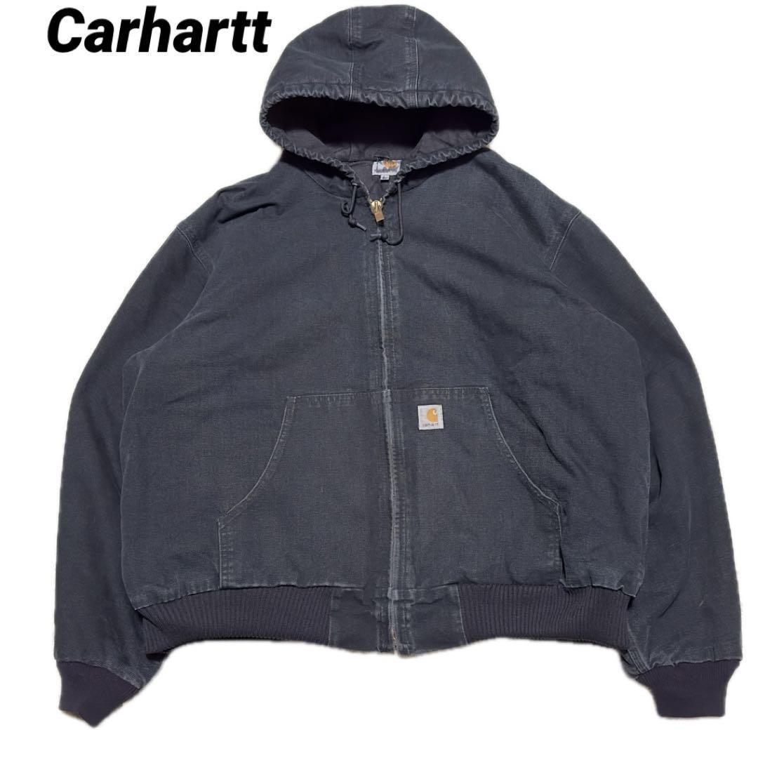 Carhartt USA製 アクティブジャケット 2XL ブラック_画像1