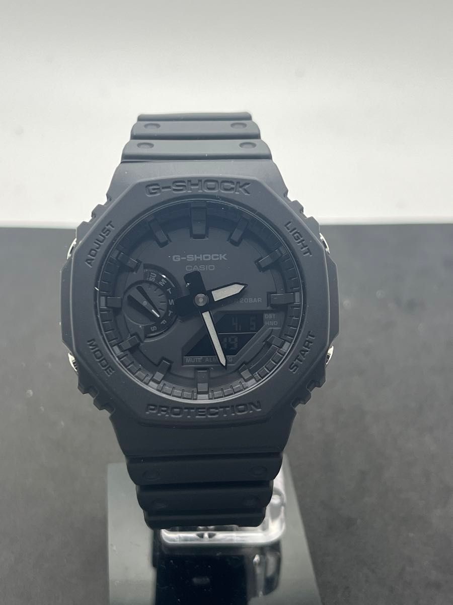 G-SHOCK GA-2100-1A1JF稼働極美品　ブラックカシオーク　ベルト使用感少　カシオG-SHOCK アナデジ