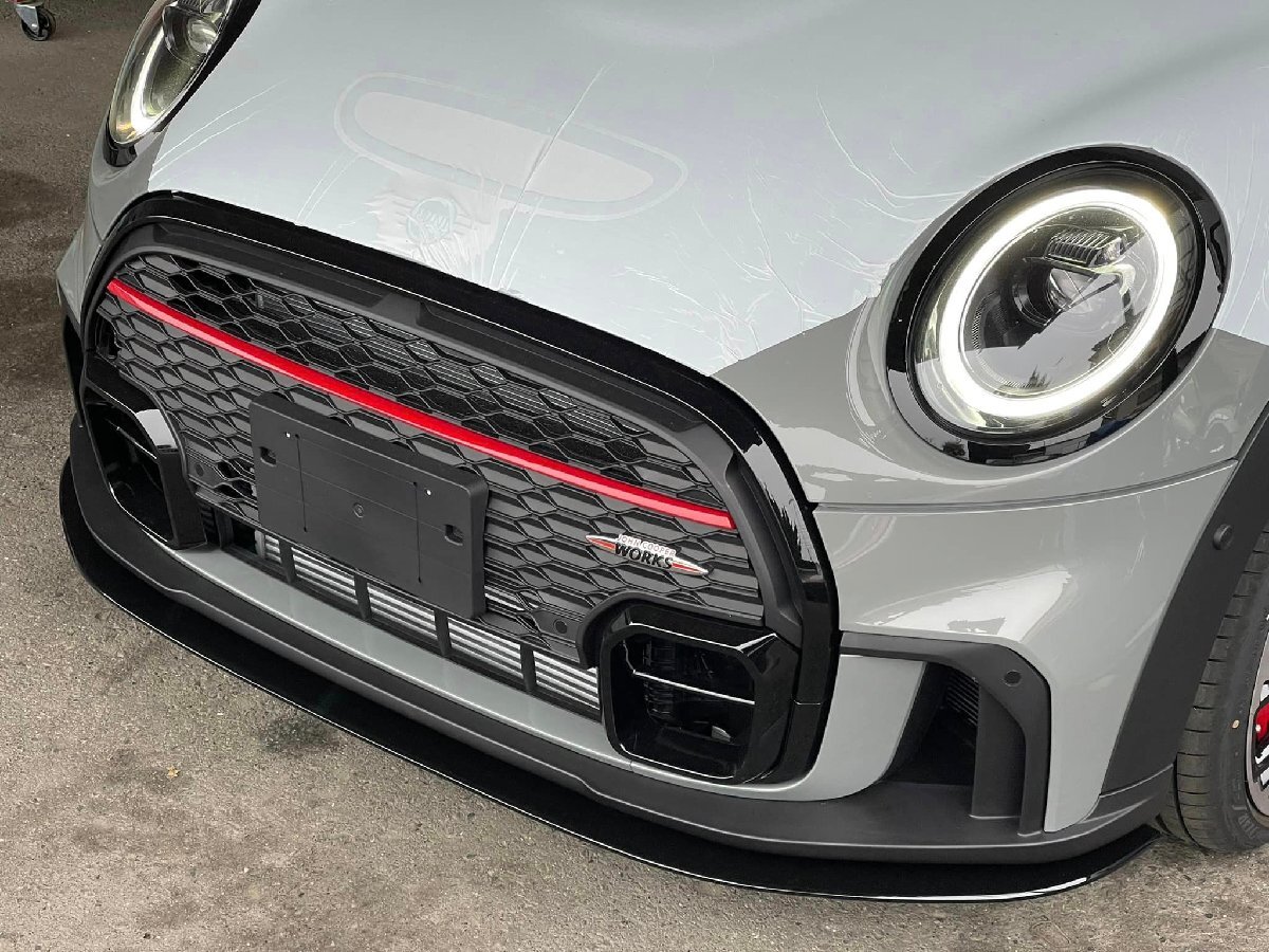 ネクストイノベーション MINI F55/F56/F57/LCI 2 JCW 後期 フロントアンダースポイラー 8mm グロスブラック エアロ パーツ_画像3