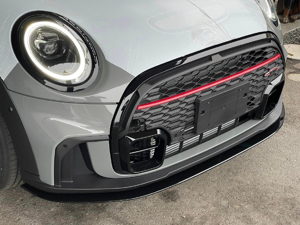 ネクストイノベーション MINI F55/F56/F57/LCI 2 JCW 後期 フロントアンダースポイラー 8mm グロスブラック エアロ パーツ_画像2