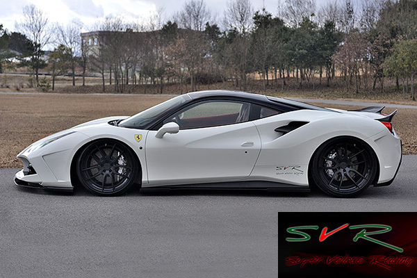 SVR/スーパーヴェローチェレーシング フェラーリ 488 GTB フロントバンパー カーボン エアロパーツ Ferrari Carbon フロント_画像8
