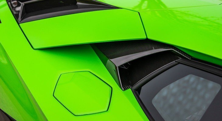 ノビテック ランボルギーニ アヴェンタドール SVJ エアインテークサイドウインドウ カーボン エアロパーツ Lamborghini Aventador_画像2
