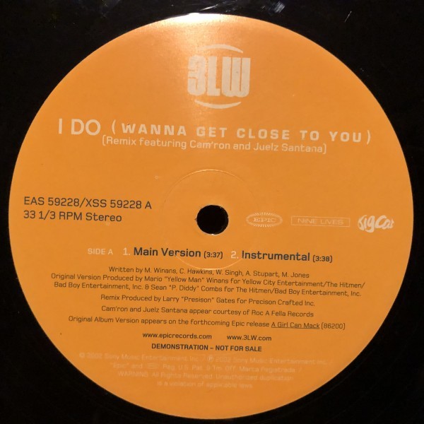 3LW / I Do (Wanna Get Close To You) (Remix)_画像1