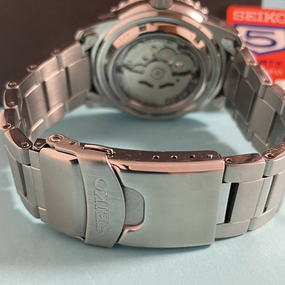 美品■ 1円 ～ 中古品 レア ■ セイコー SEIKO ■ ファイブスポーツ SNZH55J 7S36-04N0 ■ 自動巻き メンズ・ブラック・日本製・稼働品_画像9