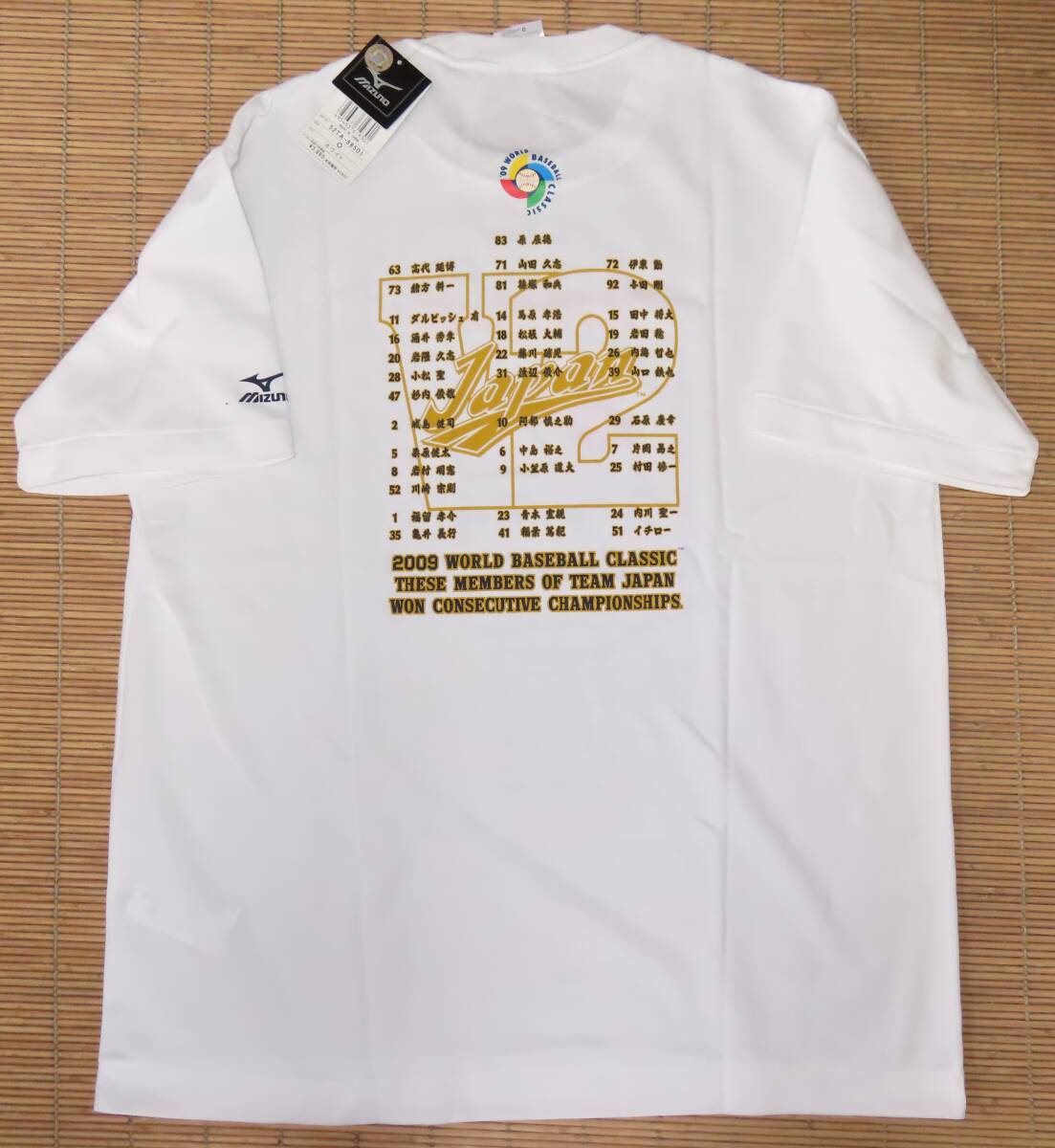 2 正規品 NPB MLB 2009 WBC ～日本代表(ジャパン) ワールドベースボールクラシック 優勝記念/ワールドチャンピオン記念～半袖 Tシャツ 大谷_画像2