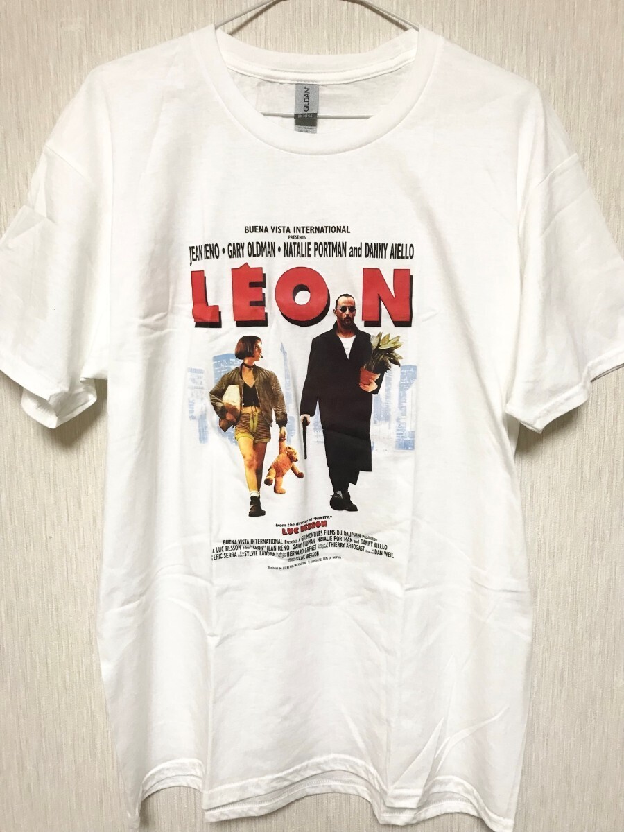 映画 LEON レオン マチルダ Tシャツ ジャンレノ ムービー サイズL 90s 洋画 洋楽 ハリウッド マチルダ ナタリー・ポートマン 半袖 希少の画像1