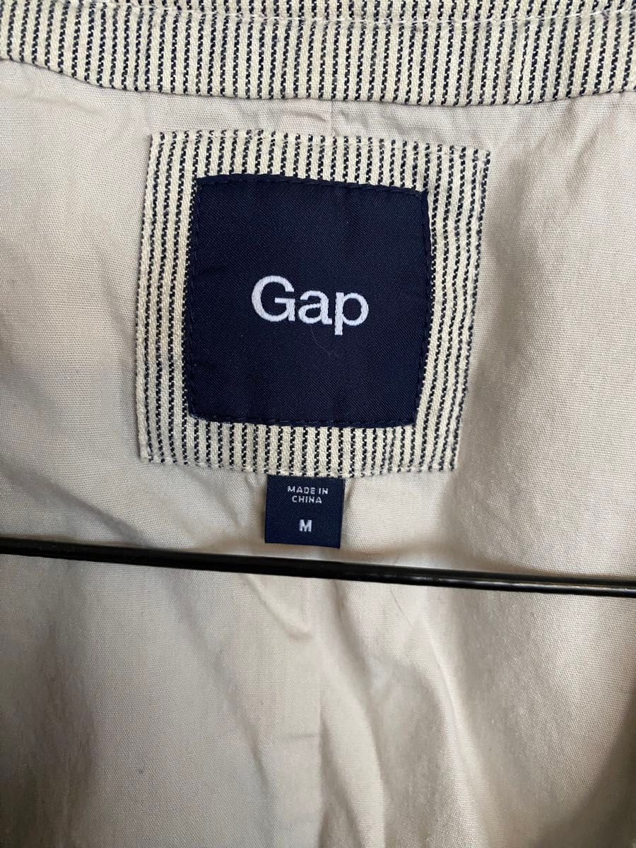 GAP ギャップ ベスト ジレ size M グレー コットン 綿 ギャップジャパン / 古着 USED 中古 