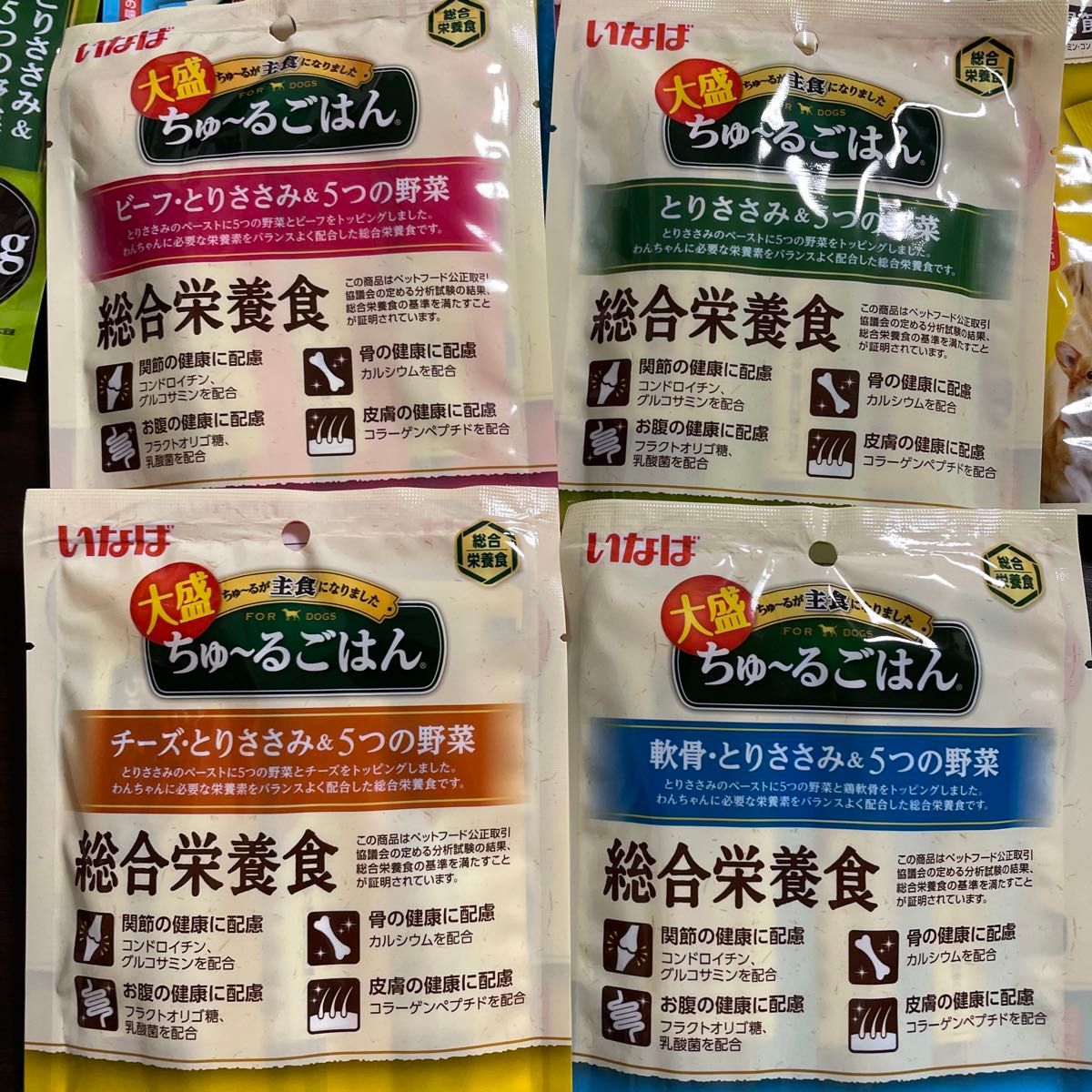 いなば　大盛　ちゅーるごはん　ちゅーる　おやつ　ビッグサイズ　総合栄養食　犬　犬用　関節　骨　お腹　わんちゃん　フード　ご褒美 