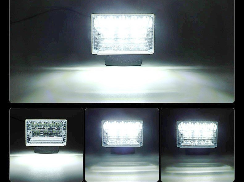 10個 LED サイドマーカー サイドランプ 角型 24V トラック ダウンライト機能 クリア 白 側面 白の画像1